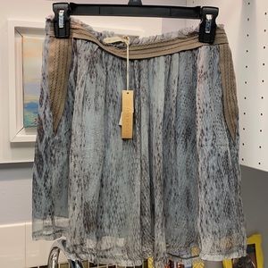 Of two minds silk skirt
